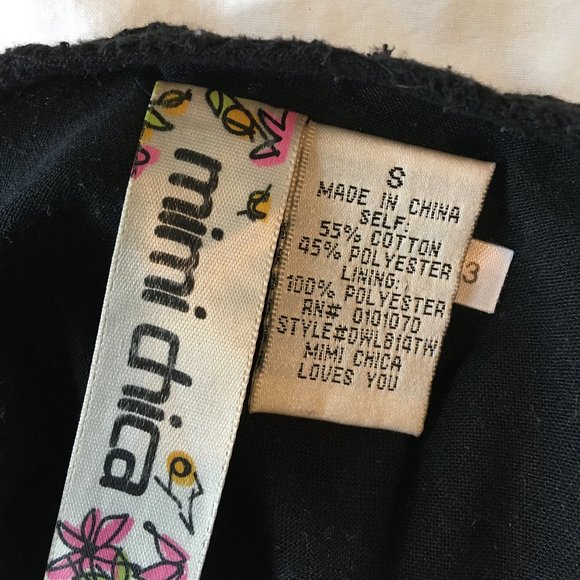 Black Crochet Dress with Lining - Picture 3 of 3